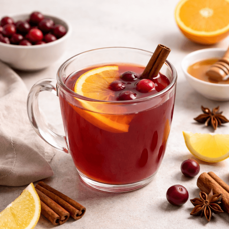 Warm Cranberry Tea for Cold Days