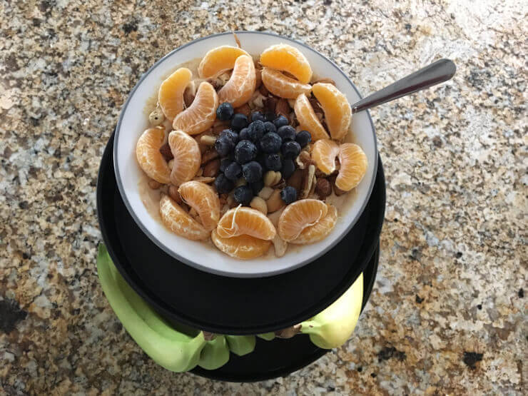 Blueberries on a pedestal